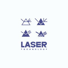 
An illustration consisting of a schematic image of a prism through which light passes. Optics and laser technology