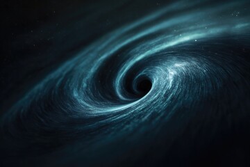 Naklejka premium Swirling cosmic vortex creates mesmerizing depth with vibrant en