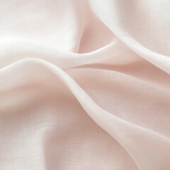 Soft Draped White Fabric Texture Background