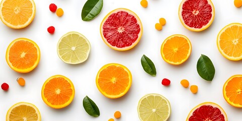 seamless pattern with fruits