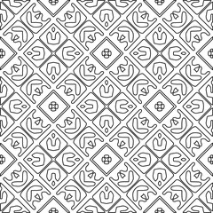Repeat patterns.Abstract shapes from lines. Vector graphics for design, prints, decoration, cover, textile, digital wallpaper, web background, wrapping paper, clothing, fabric, packaging, cards.