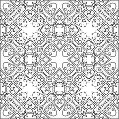 Repeat patterns.Abstract shapes from lines. Vector graphics for design, prints, decoration, cover, textile, digital wallpaper, web background, wrapping paper, clothing, fabric, packaging, cards.