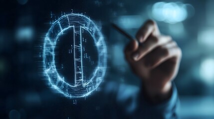 Chalkboard symbols by mathematician