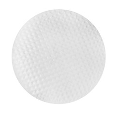 Edible rice paper isolated on white, top view