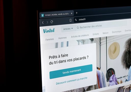 Page site internet vinted.fr