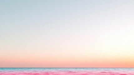 Fototapeta premium Serene Pastel Seascape Tranquil Ocean Sunset Pink Blue Lavender Hues