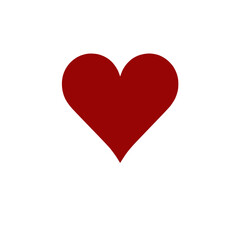 Obraz premium Simple heart icon representing love and affection in minimalist design style