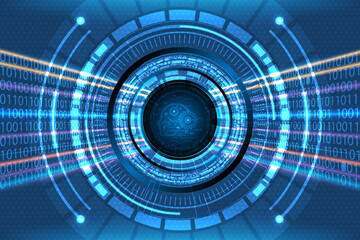 Futuristic technology concept, Vector illustration of abstract technology hitech modern background