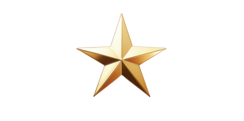 three-dimensional golden star on a soft pink background. highlighting its shiny surface and sharp points. suggesting themes of achievement. excellence. or celebration