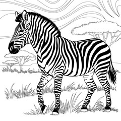 zebra vector illustration