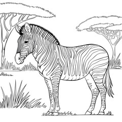 zebra vector illustration
