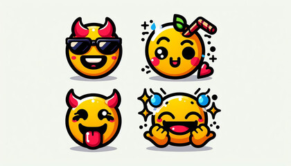 A brand-new set of expressive emoticons designed for modern conversations.