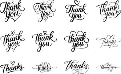 Elegant Handwritten Thank You Fonts for Cards & Gifts