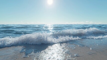 Obraz premium “Waves Kissing the Shore”