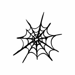 Cute Spiderweb Hand Drawing Illustration