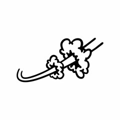 Cute Smoke Hand Drawing Illustration