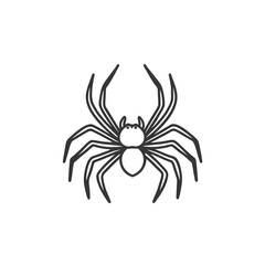 Minimalist spider line art design: Elegant, simple, and striking, perfect for logos or illustrations.