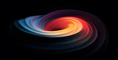 Obraz premium 3d Abstract fractal background with red and purple color. Abstract fractal background with space. abstract of a circular wave on a black background. 