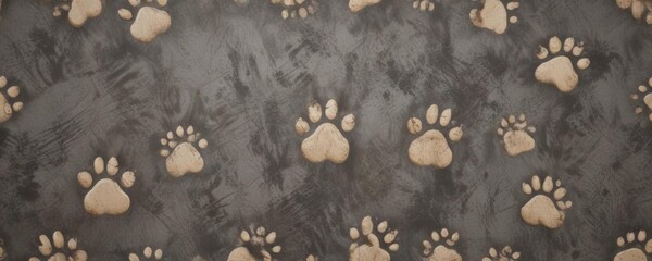 Seamless Paw print texture for crafting and DIY projects, paws, pattern