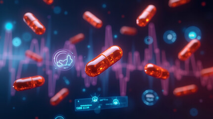 Revolutionizing Digital Healthcare: Floating Pills, Capsules, and Virtual Medicine