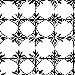 black and white seamless pattern