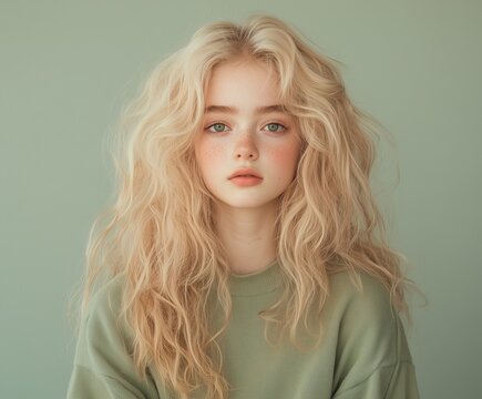 portrait of teenager girl