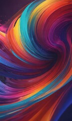 Radiant abstract colors swirling with waves and shapes ,  radiant,  abstract,  shape