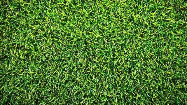 Lush green artificial grass texture background
