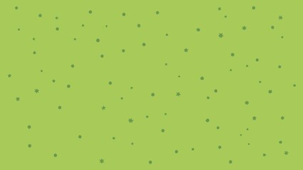 a seamless illustration background of light green field sprinkled with small, dark green dots. 