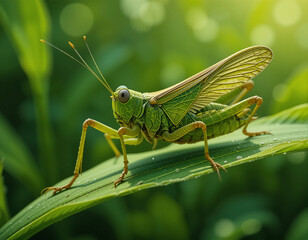 Jumping Through Nature: The Beauty and Agility of Grasshoppers