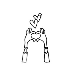 Hands clapping with love
