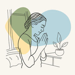 Woman praying