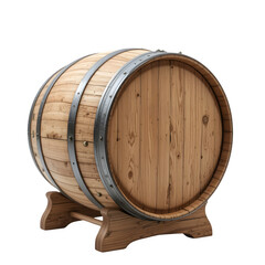 old wooden barrel