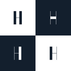 Obraz premium Letter H logo icon design template elements 