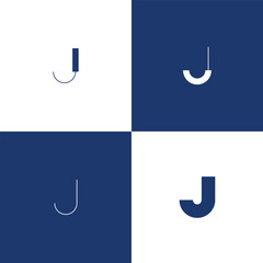 Vector logo in the shape of the letter 