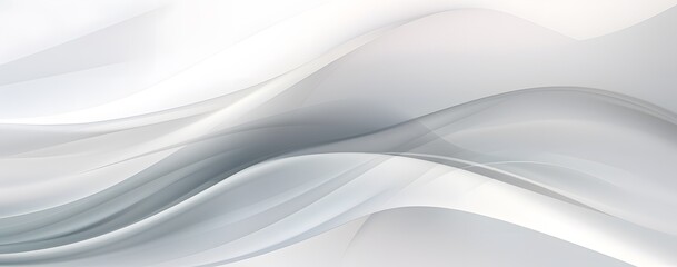 Obraz premium Abstract wavy flowing background white shape. white and gray abstract wavy background