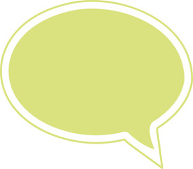 green speech bubble