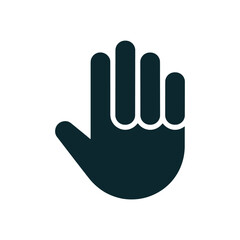 Hand stop icon