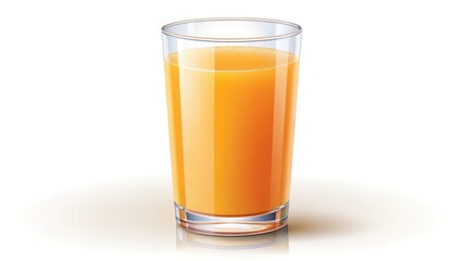 a tall glass filled with refreshing orange juice, perfect for a sunny day and healthy start