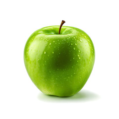 green apple isolated on white background