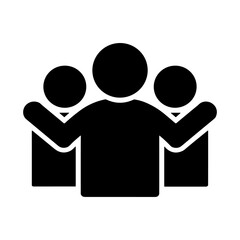 Silhouette of friendship