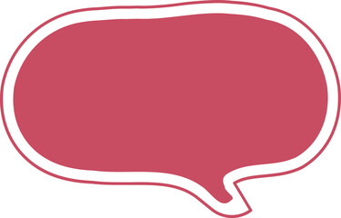 pink speech bubble
