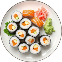 Variety Of Sushi Rolls