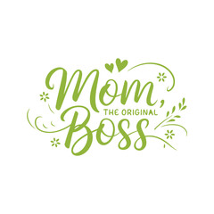 Fototapeta premium Happy Mother's Day greeting with a beautiful text design background