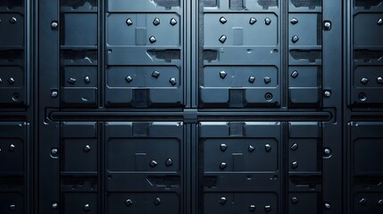 Fototapeta premium Sleek Metallic Sci-Fi Wall Texture with High-Tech Details