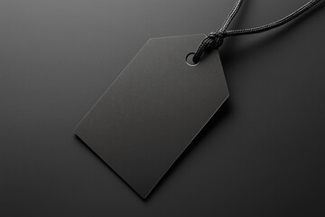 Plain black multifunctional hanging label