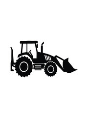 Fototapeta premium tractor isolated on white background