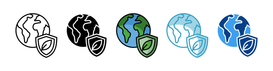 Environmental Protection  Icon Set Multiple Style Collection