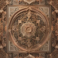 Intricate Moroccan architecture-inspired floral pattern on a vector background,  patterns,  florals,  design element