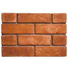 Obraz premium A sturdy arrangement of reddish-brown bricks with a rough texture, showcasing a classic masonry design.